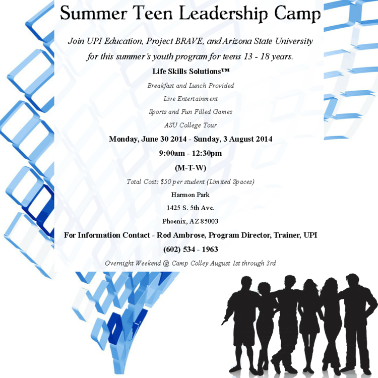 SUMMER-TEEN-LEADERSHIP-CAMP 2014 Brochure